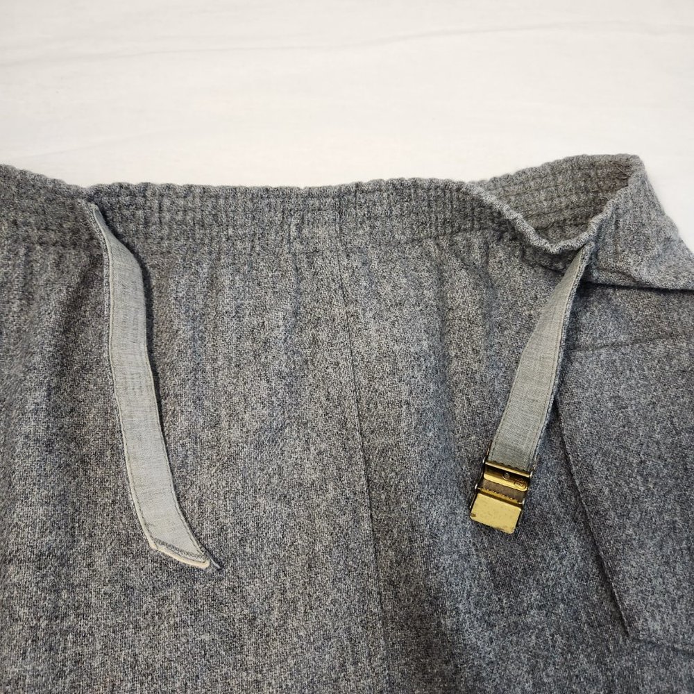 Vintage SUMMIT SPORTWEAR Minimalist Academia Wool Blend Gray Midi Skirt Size 10. - Picture 9 of 16
